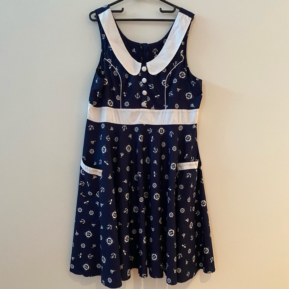 Sale Laurina Jeans Retro Nautical Dress 